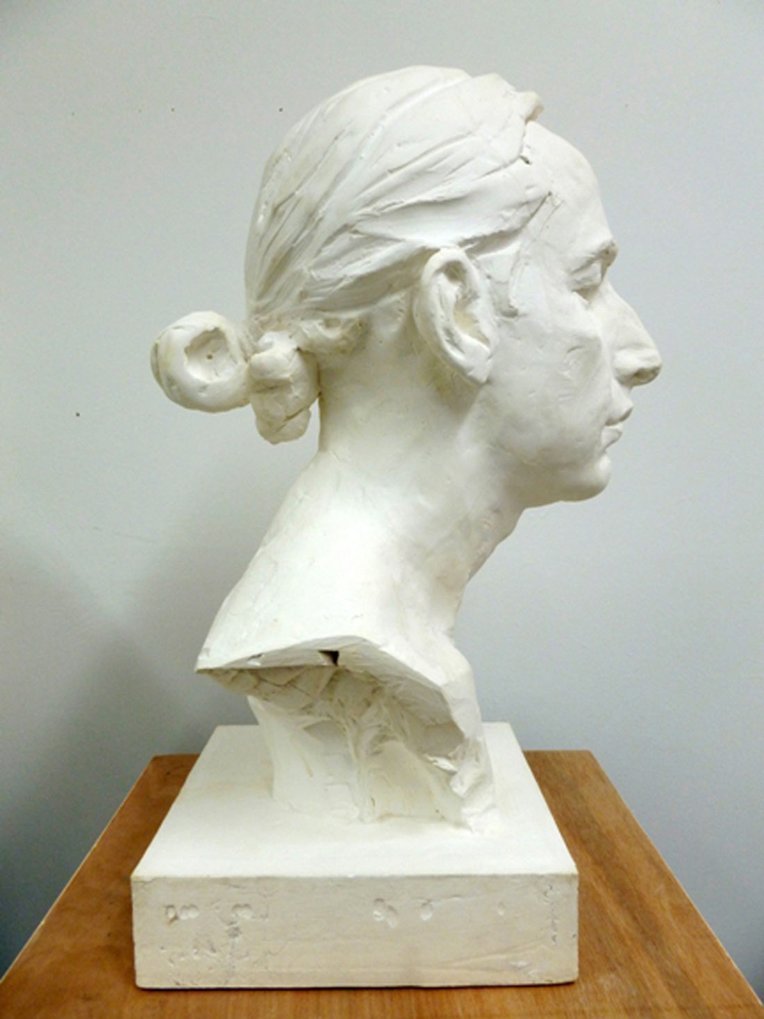 Alistair, plaster from clay original, 2014