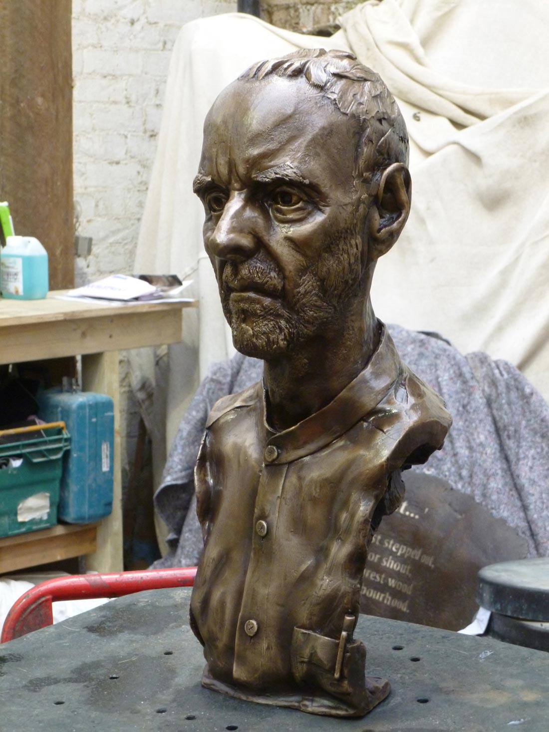 Geoff, the finished bronze 